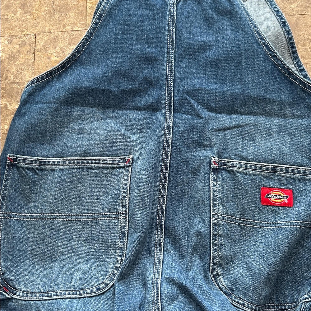 Dickies Dark Blue Denim Overalls - Picture 8 of 10